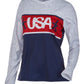 Spyder Women's USA Snow Long Sleeve Crew Neck Tee