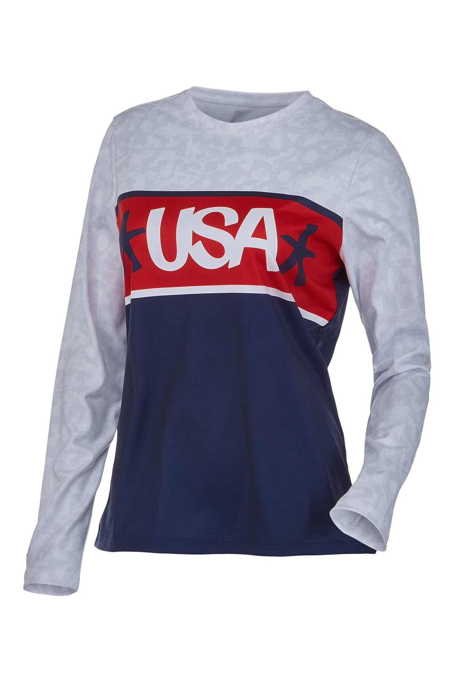 Spyder Women's USA Snow Long Sleeve Crew Neck Tee