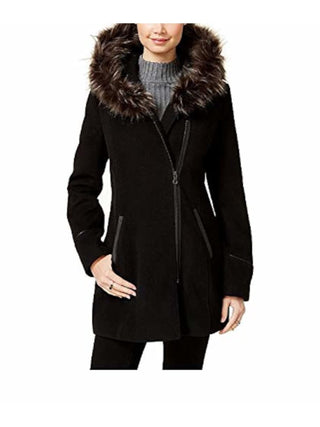 Maralyn & Me Womens Winter Cold Weather Parka Coat Black S