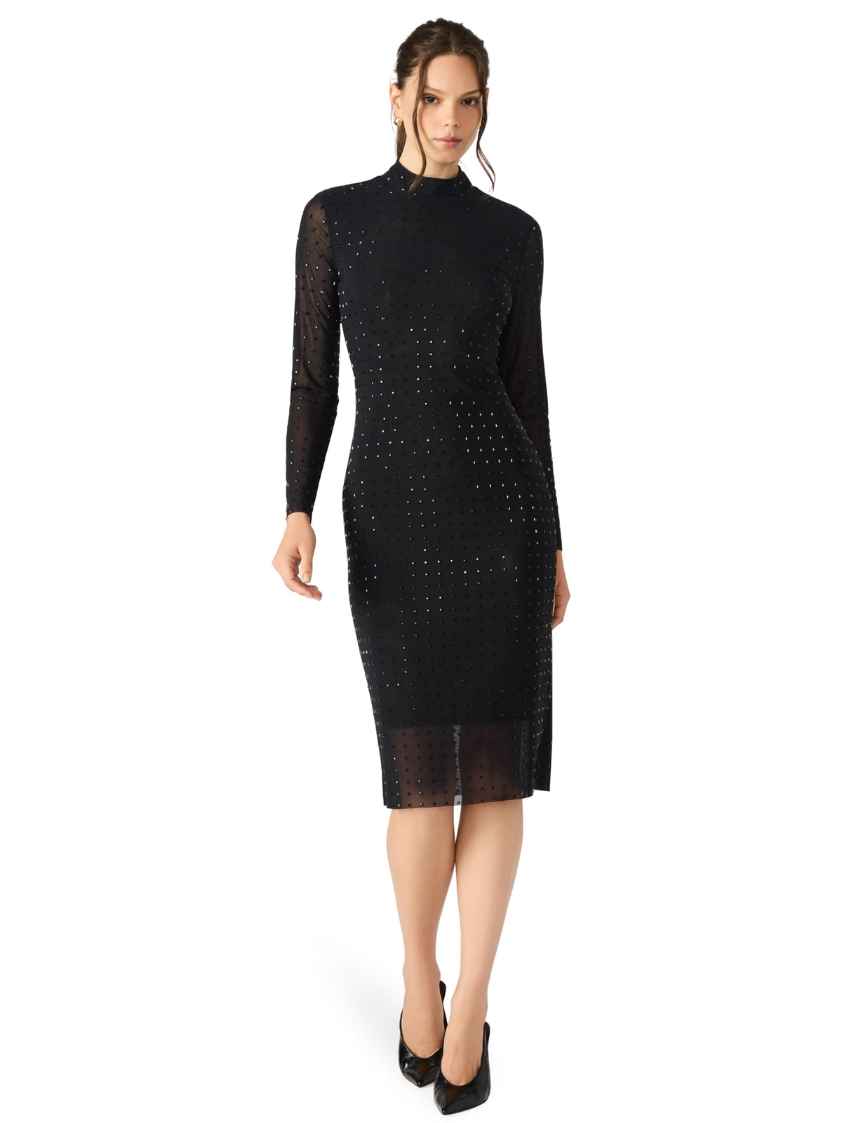 Steve Madden Kristi Midi Dress Black Small