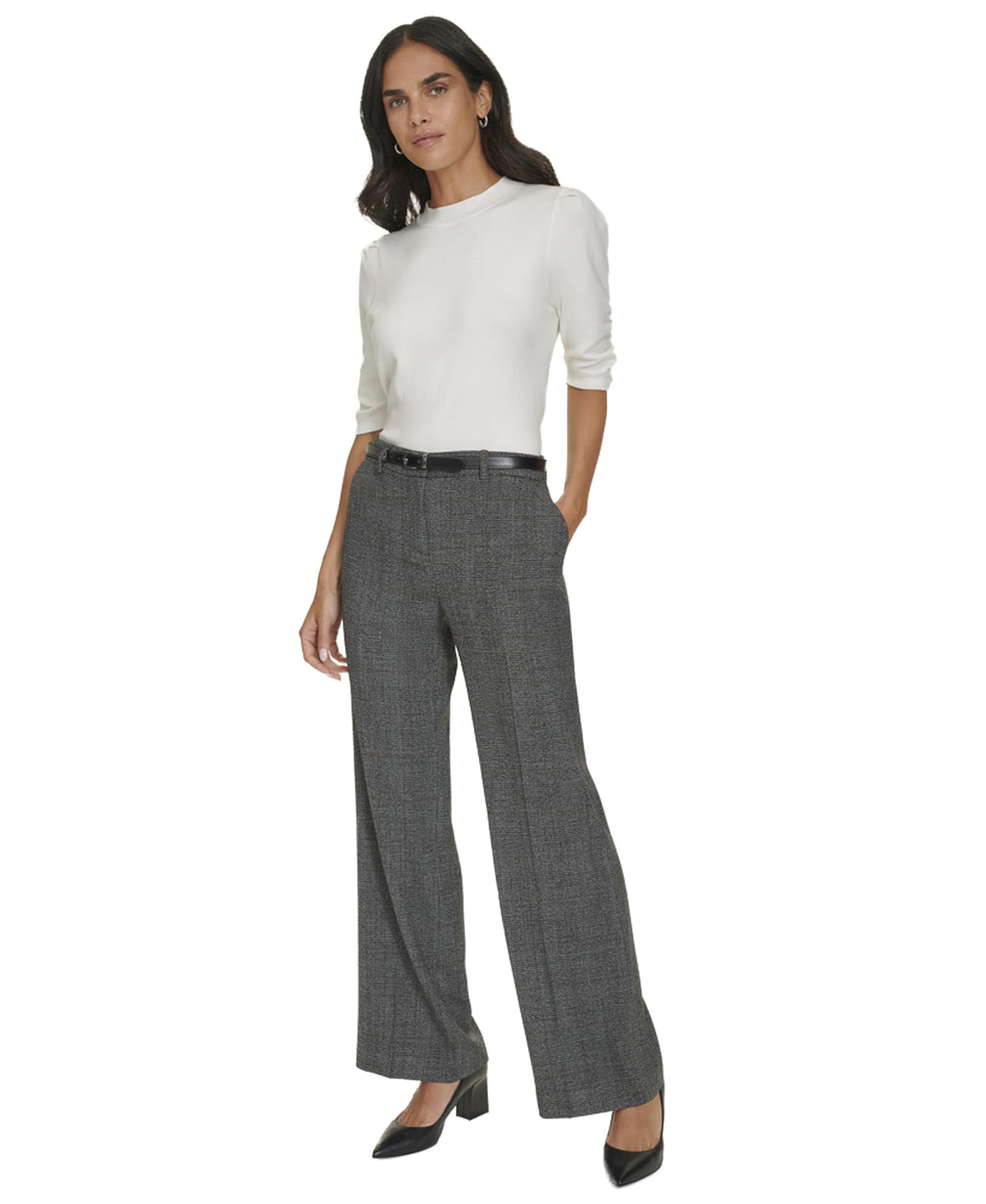 Calvin Klein Womens Pants Black Multi Size 2