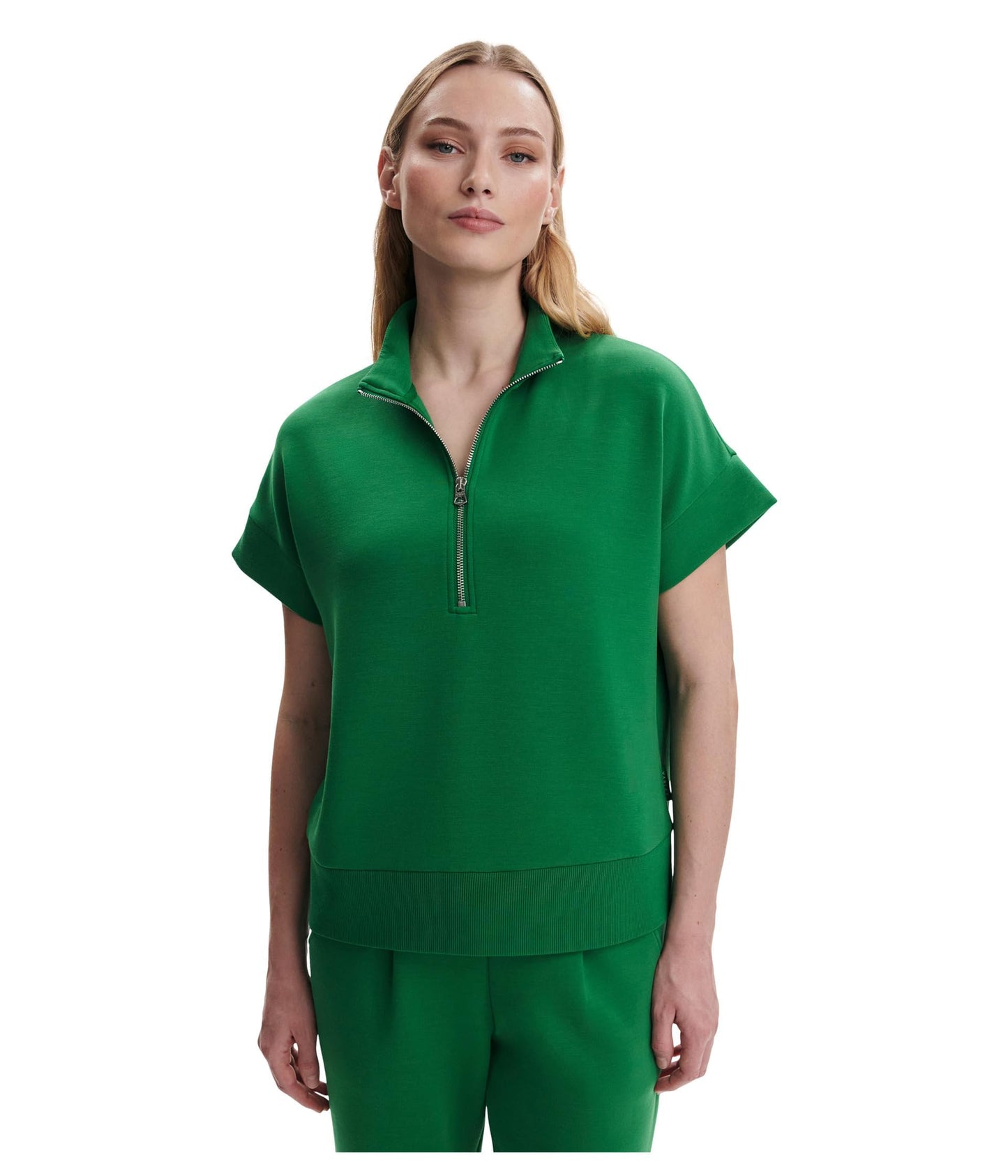 Varley Womens Ritchie Short Sleeve Sweat Verdant Green Small