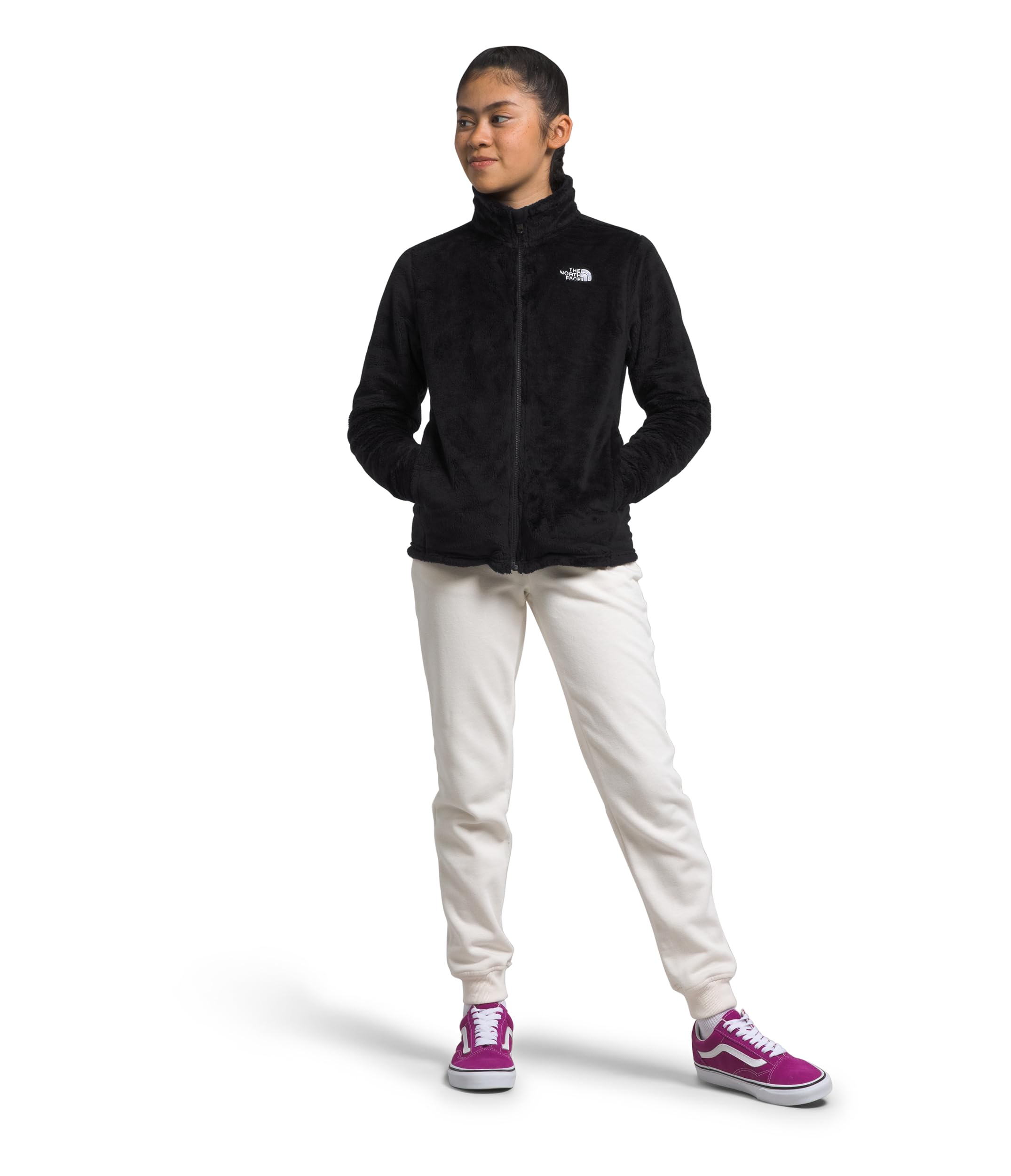 Girls Osolita Fleece Full Zip Jacket - Black