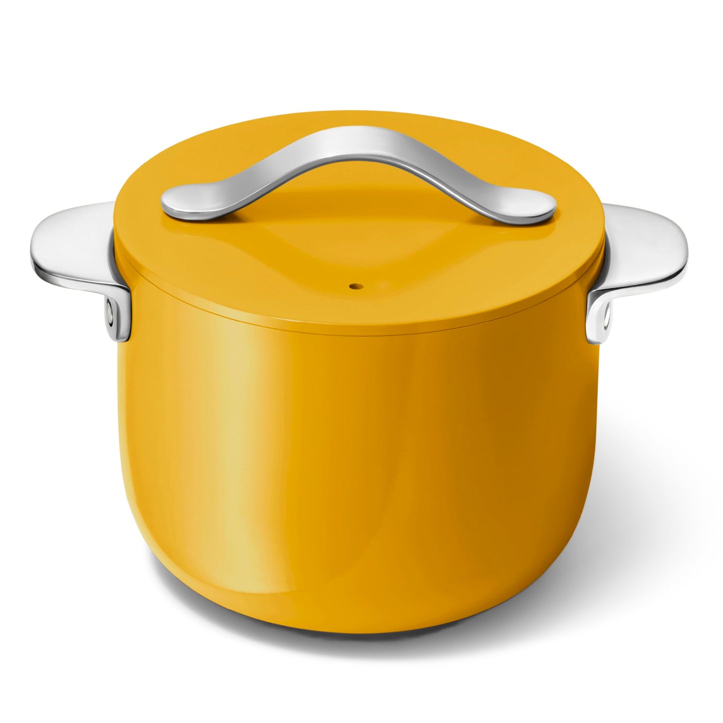 Caraway Petite Cooker  2 Qt Ceramic Coated Pot  Free From Forever Chemicals  Perfect for Rice Grains or Sauces  Marigold