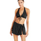 Robin Piccone Ava D-Cup Twist Top Black MD (36B-C)