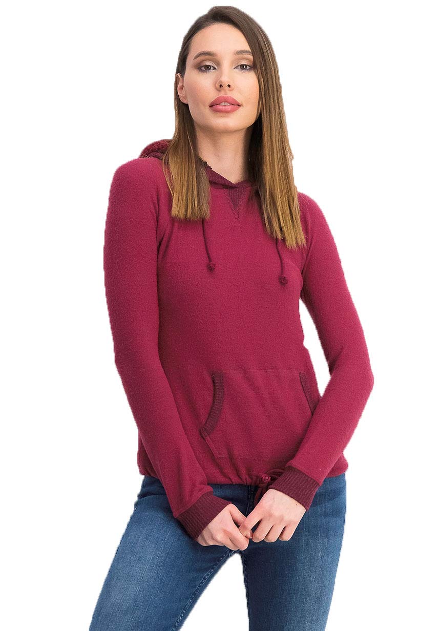 Ultra Filrt Juniors' Sherpa Lined Hoodie Wine Size Small