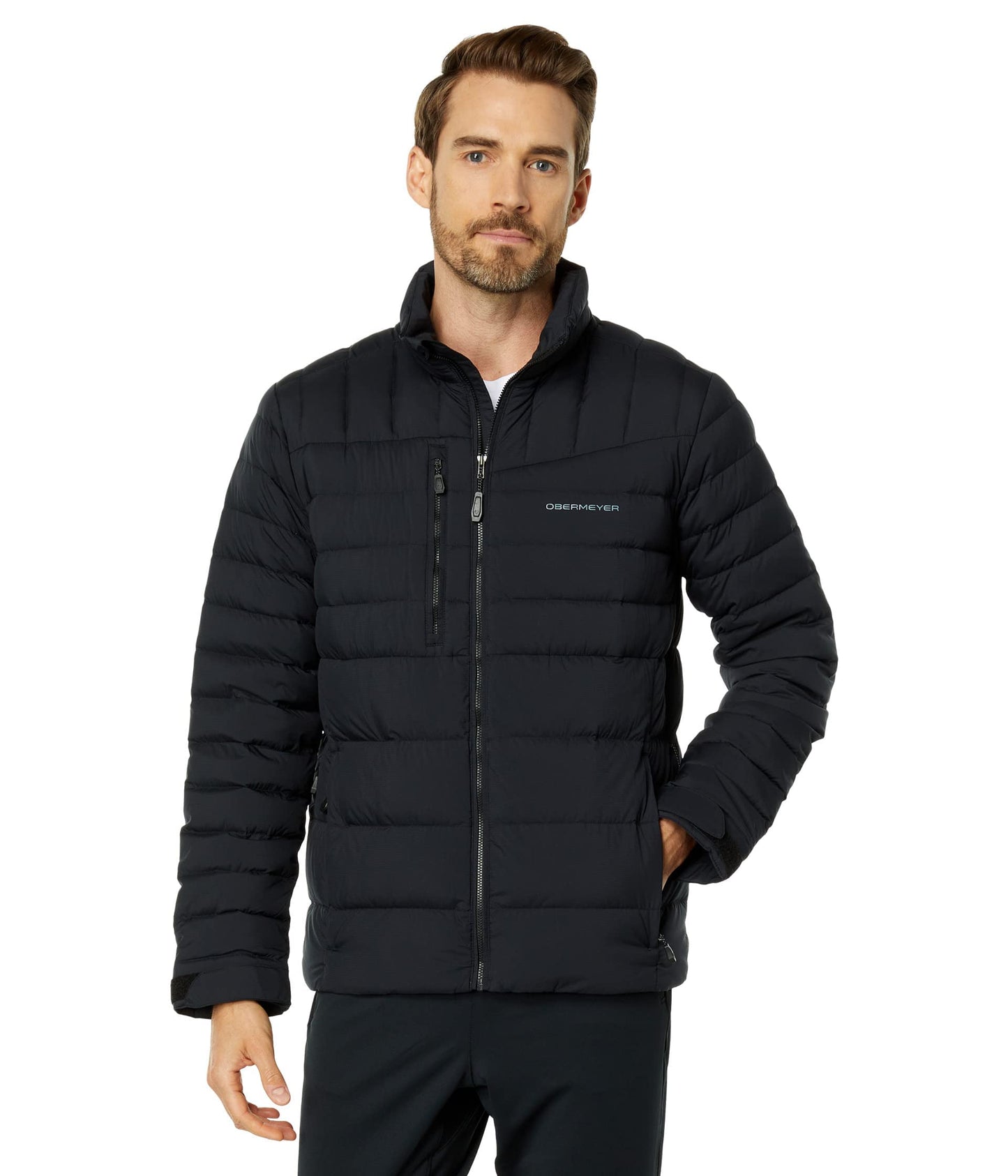 Obermeyer Klaus Men's Black Quilted Down Jacket