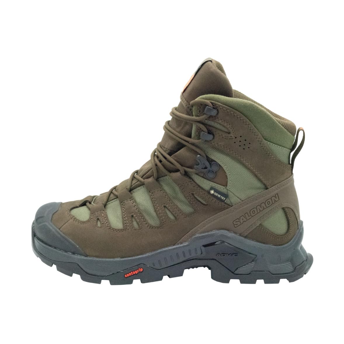Salomon Unisex Quest Tracker GTX Hiking Boots Earth Brown Ranger Green Black 9 US Men