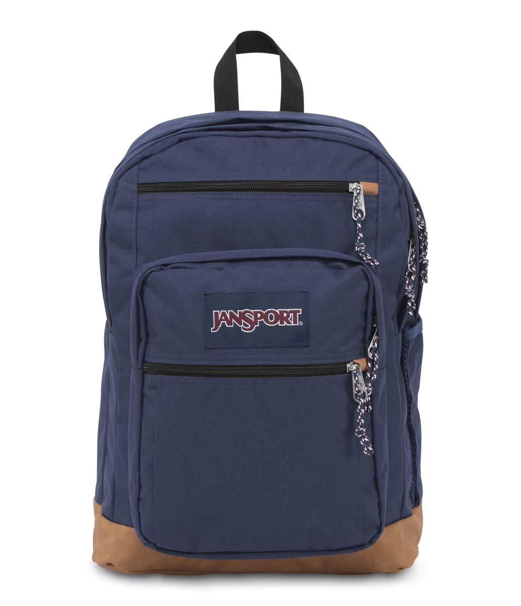 JanSport Cool Backpack with 15inch Laptop Sleeve  Large Computer Bag Rucksack with 2 Compartments Ergonomic Straps Navy