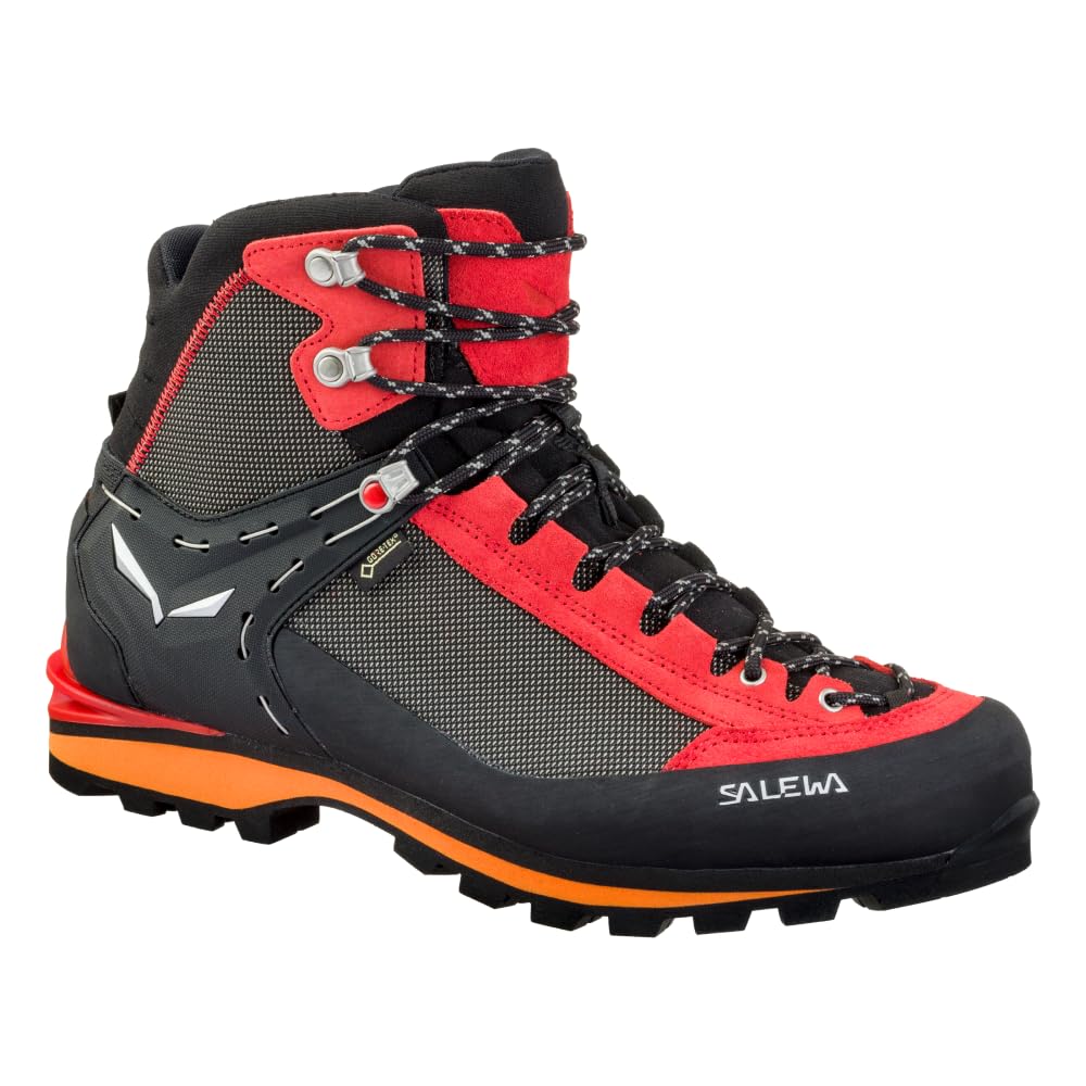 Salewa Mens Crow GTX Waterproof Trail Boots Wallnut Fluo Orange Size 10