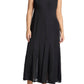 ELOQUII Women's Plus Size Chiffon Godet Maxi Dress - 16, Black Onyx