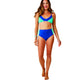 Women's Tamarindo Colorblock Top - Royal Blue with Ceramic