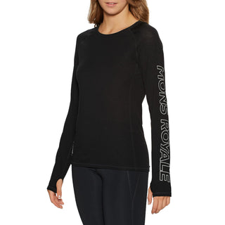 Mons Royale Bella Tech Women's Base Layer Top - Small Black