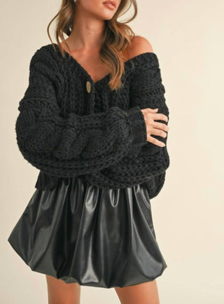 Klesis - Chunky Knit Oversized Cardigan