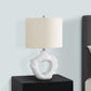 Lighting, 25'h, Table Lamp, Cream Resin, Ivory / Cream Shade, Modern