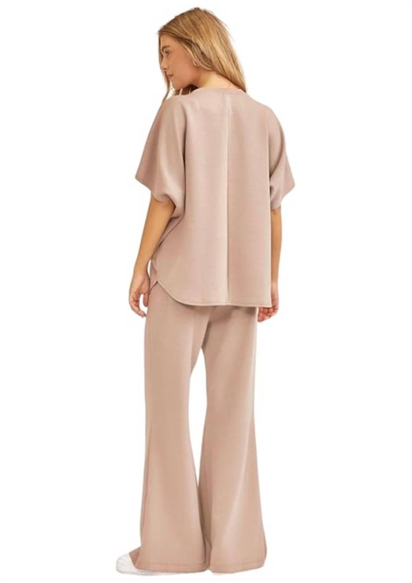 Dear Scarlett - Paris Short Sleeve Top With Pants Travel Set