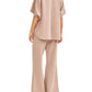 Dear Scarlett - Paris Short Sleeve Top With Pants Travel Set