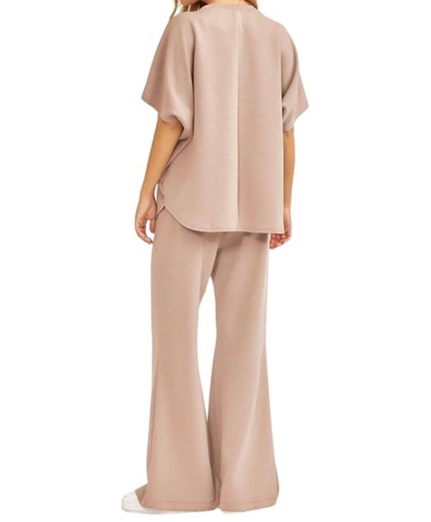 Dear Scarlett - Paris Short Sleeve Top With Pants Travel Set