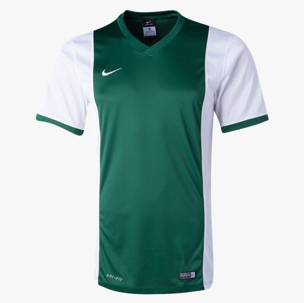 Nike Boys Park Derby Jersey T-Shirt Green/White Size Youth