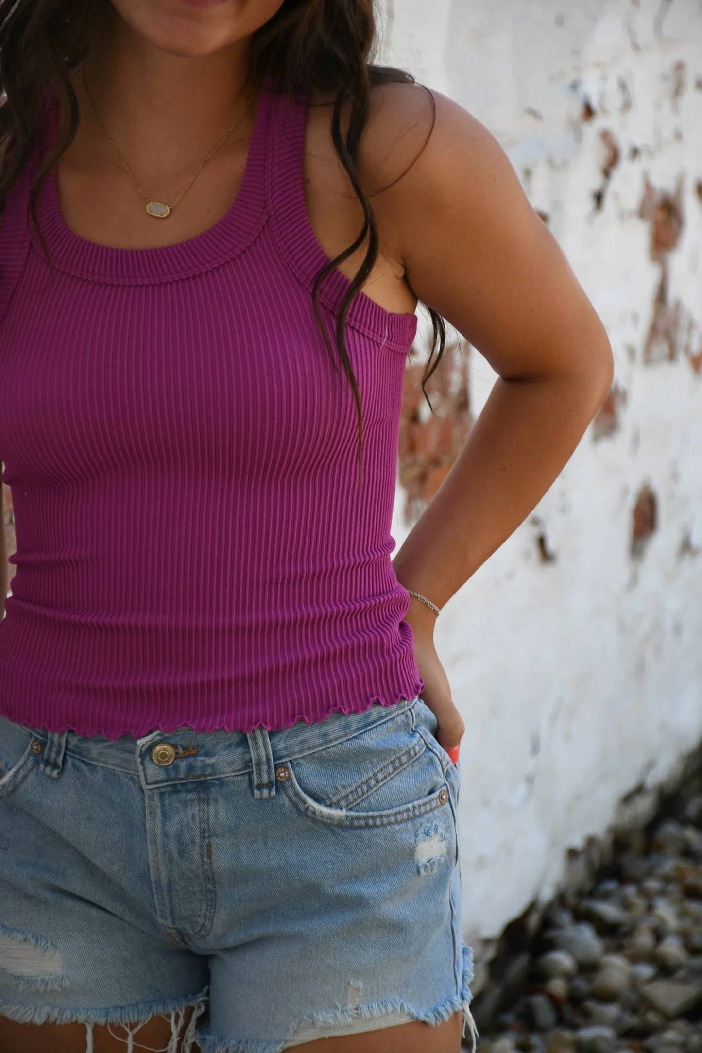 Free People - Ribbed Seamless Tank