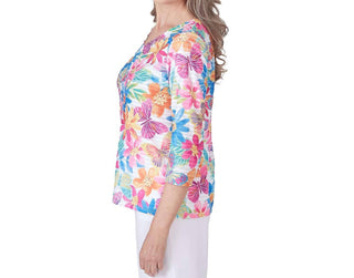 Alfred Dunner - Paradise Island Floral Top