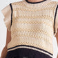 Elan - 7 Sweater Cap Sleeve Crewneck