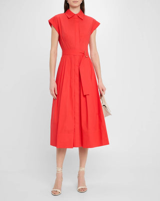 Cara Cara - Octavia Floral Cap-sleeve Dress