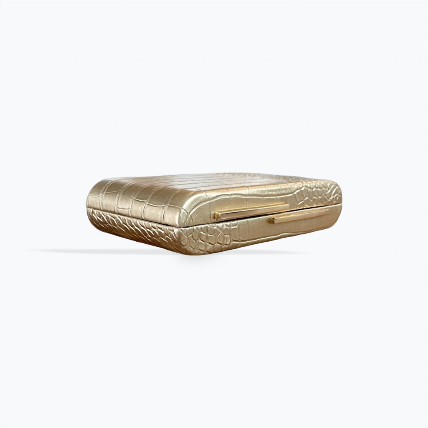 42 Gold - Women's Croc Embossed Clutch