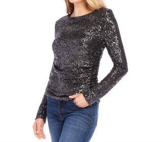Karen Kane - Sequin Shirred Top