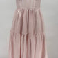 Hutch - Tiered Maxi Dress Taffeta Sheen Spaghetti Strapgown