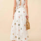 Blue B - Veronica Seashell Embroidered Maxi Dress