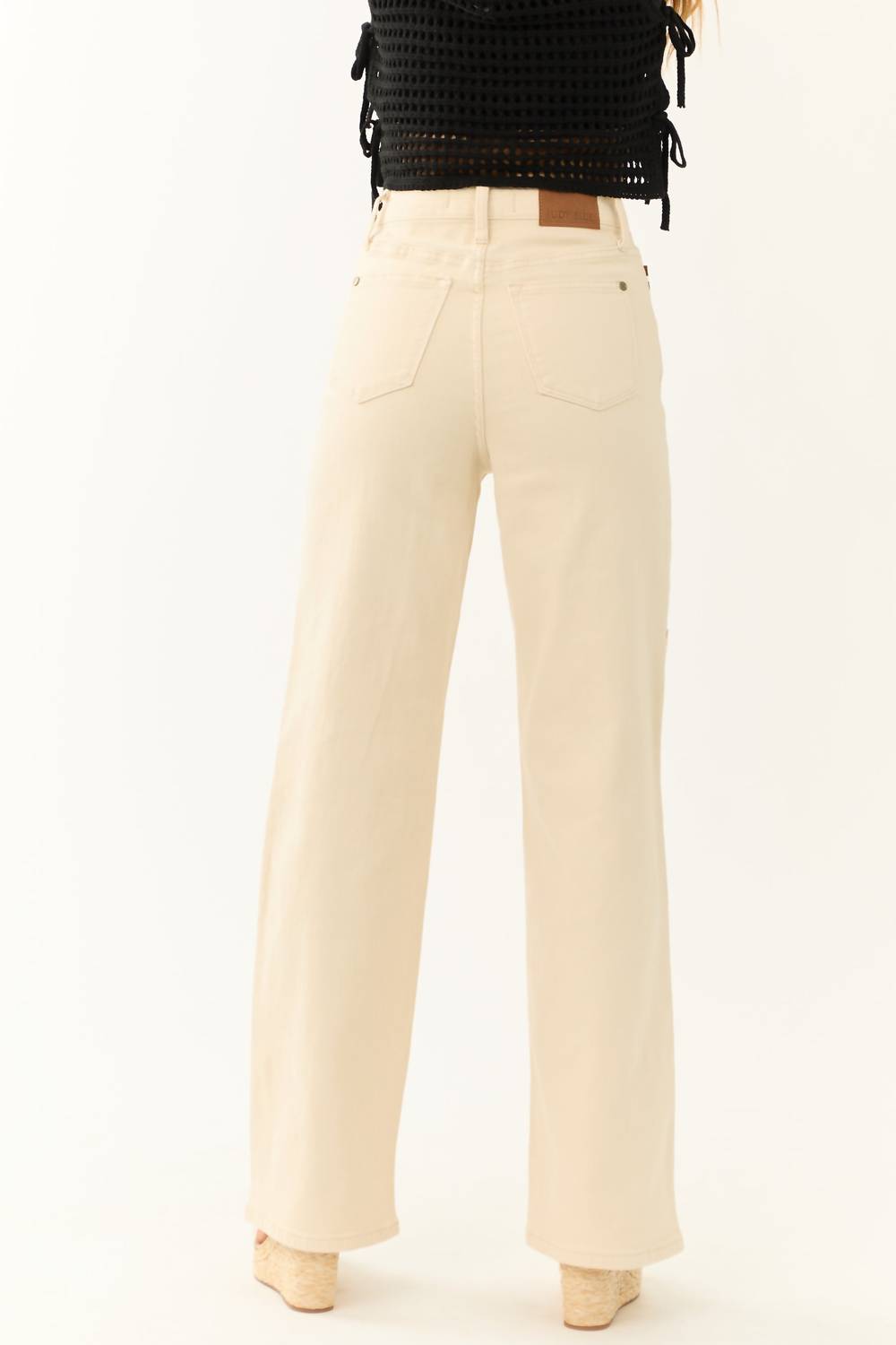 Judy Blue - High Waist Crochet Patch Jeans