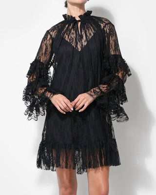 Adelyn Rae - Lorena Lace Ruffled Shift Dress