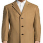 Ralph Lauren Men's Wool Blend Notch Lapel Coat Brown Size 38