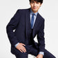 Calvin Klein Men's Infinite Stretch Solid Slim Fit Suit Jacket Blue Size 42