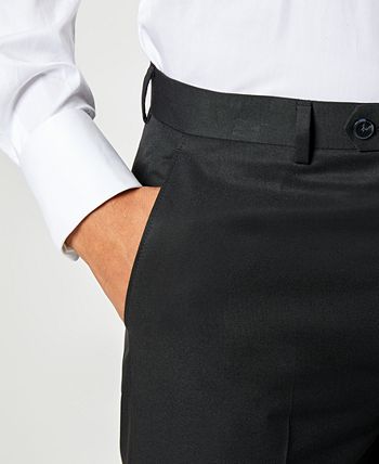 Sean John Men's Classic Fit Black Solid Pants Black Size 44X32