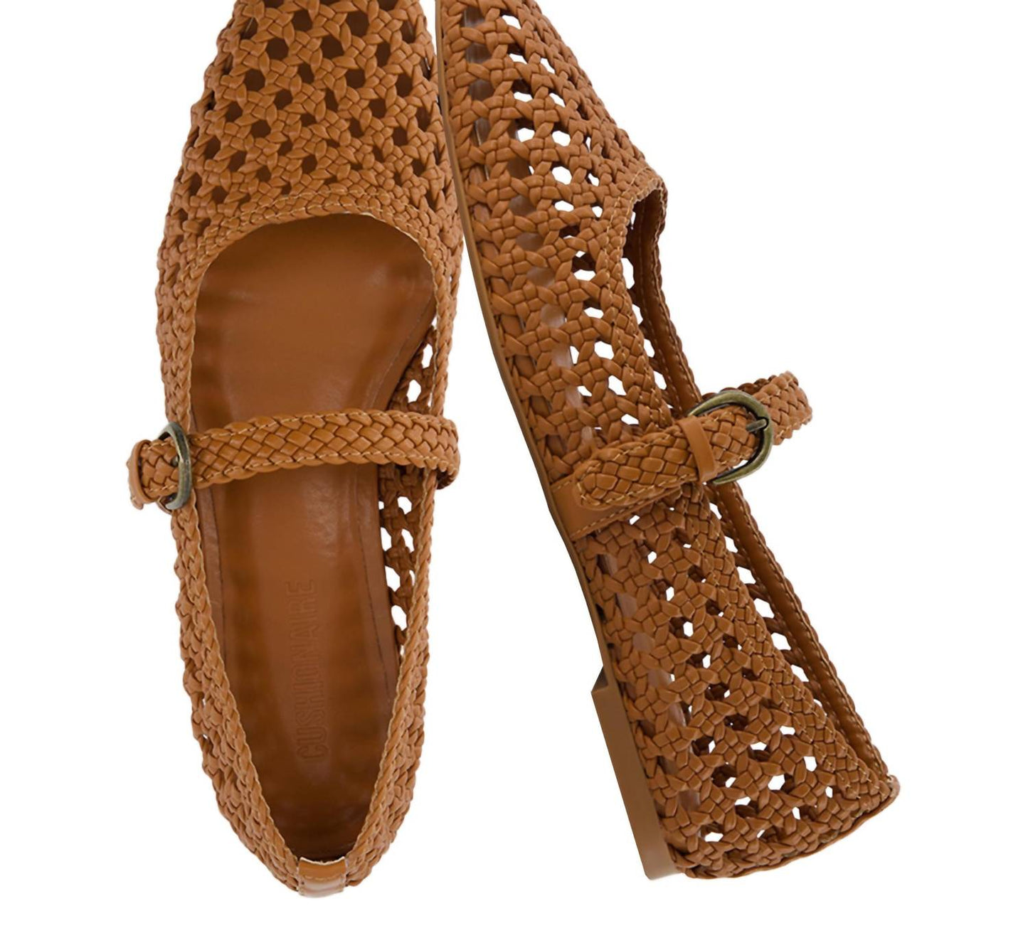 Cushionaire - Women’s Weston Hand Woven Dressy Ballet Flats