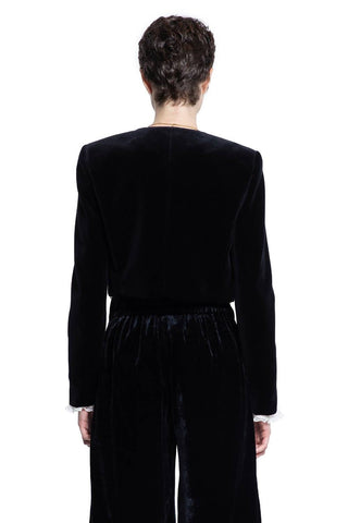 Chloe - Velvet Scalloped Jacket