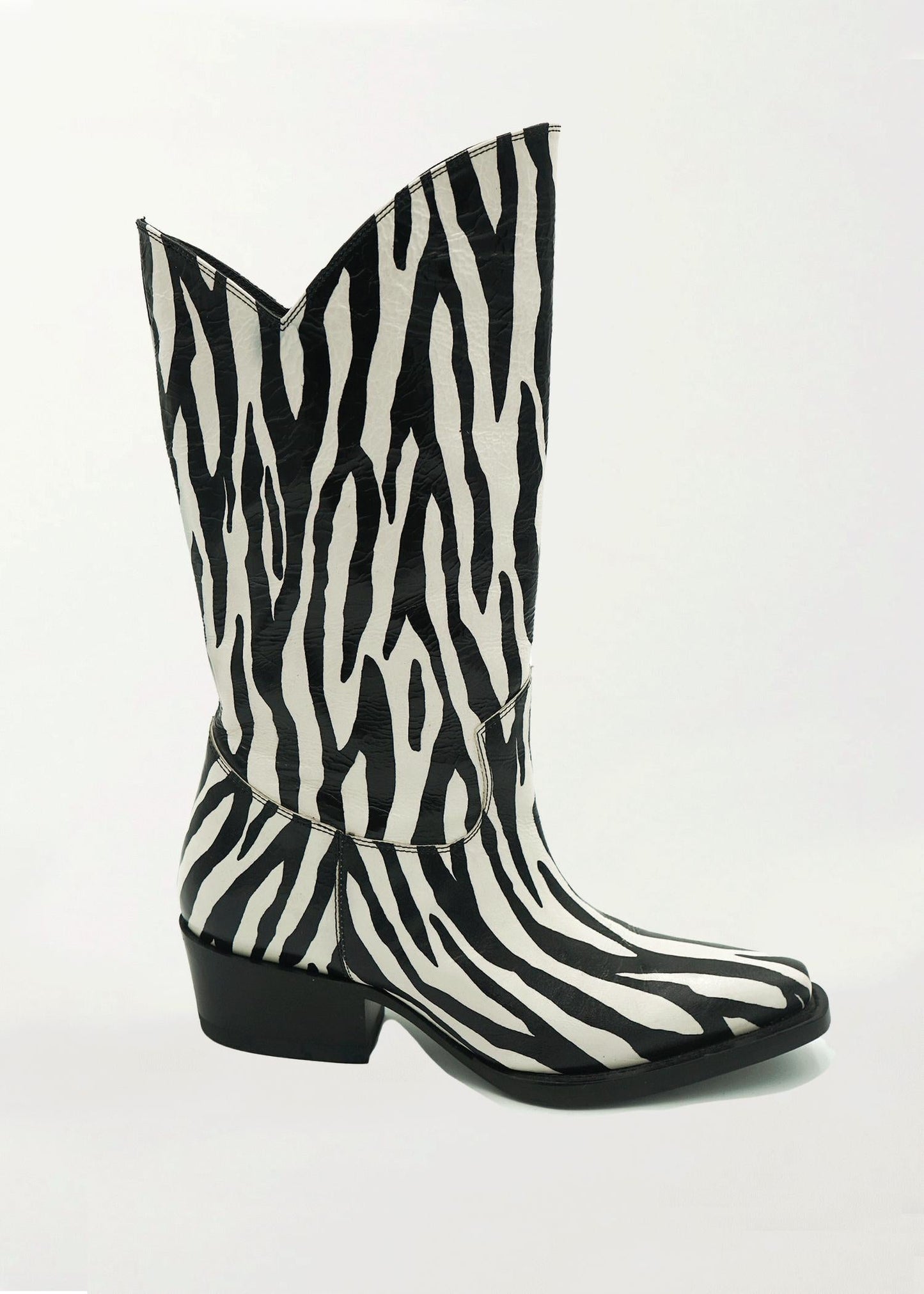 Che By Chelsey - Women's Zebra Texan Boots