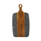 Creative Gifts International - Marble and Acacia Wood Center Handled Board