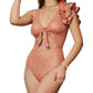 Davi & Dani - Glitter Cut Off Ruffled Swimsuit