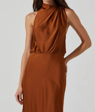 Astr - Jelyn Satin Midi Dress