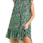 Umgee - Floral Flutter Sleeve Dress