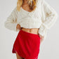 Free People - Annalise Velvet Mini Skirt