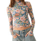 Promesa - Floral Mesh Top