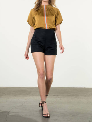 Thml - Stripe Mock Neck Top