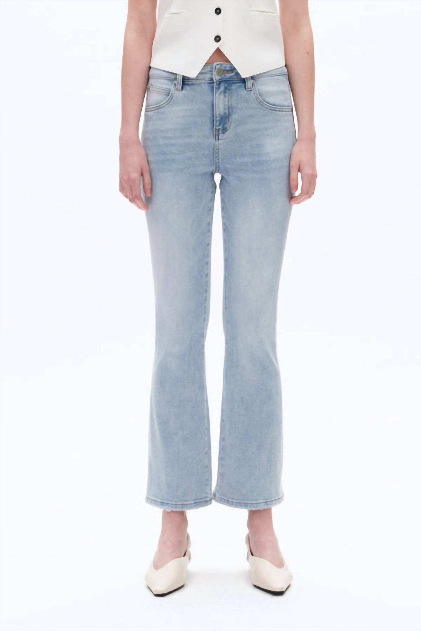 Bayeas - Mid Rise Bootcut Denim Jeans