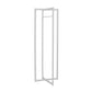 Coat Rack Hall Tree Free Standing Hanging Bar Entryway White