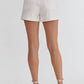 Entro - High Waisted Denim Shorts