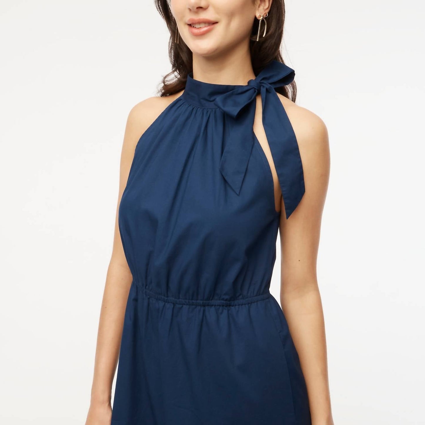 J.Crew - Poplin Halter-neck Mini Dress